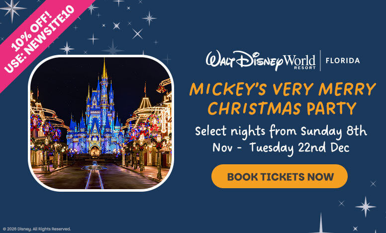 10% off Mickeys Very Merry Christmas Party Tickets