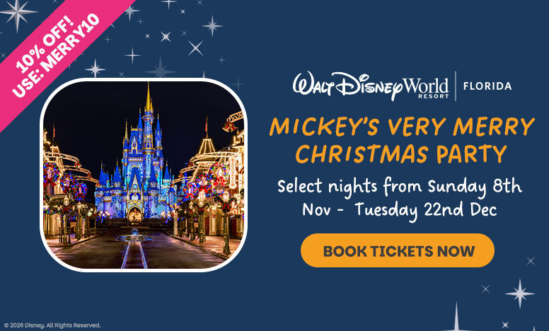 10% Off Mickey's Very Merry Christmas Party Tickets